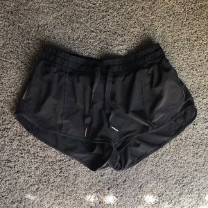 Black Lulu athletic shorts